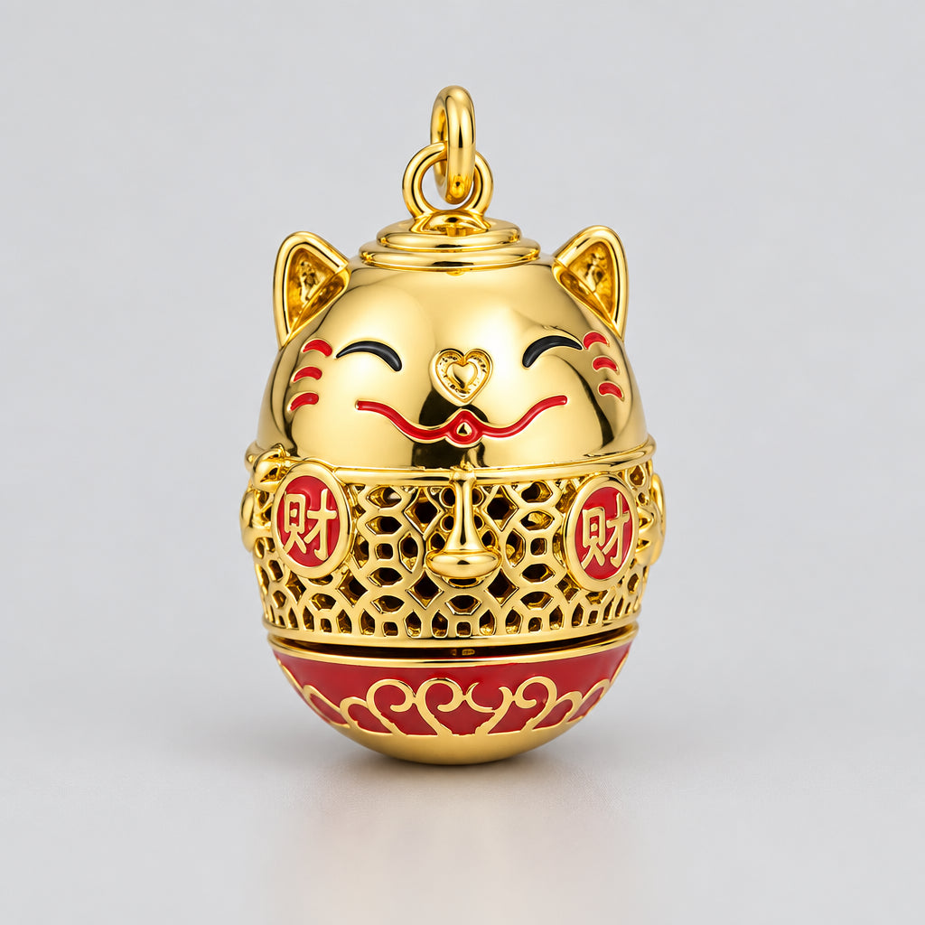 Luxury Golden Aromatherapy Necklaces Wonderful Oil Painting Open Locket Aroma Diffuser Necklace Essential Oils Perfume Necklace