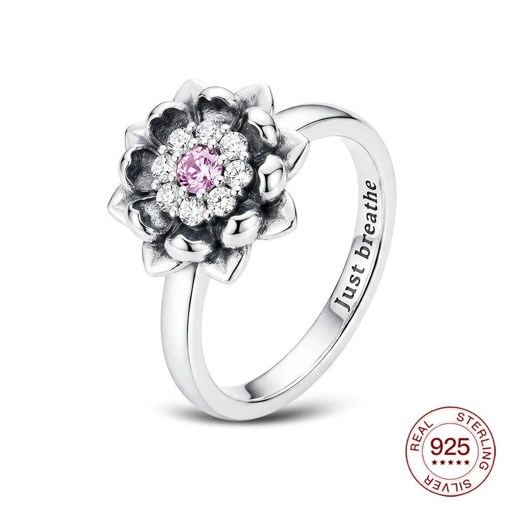 925 sterling silver lotus 